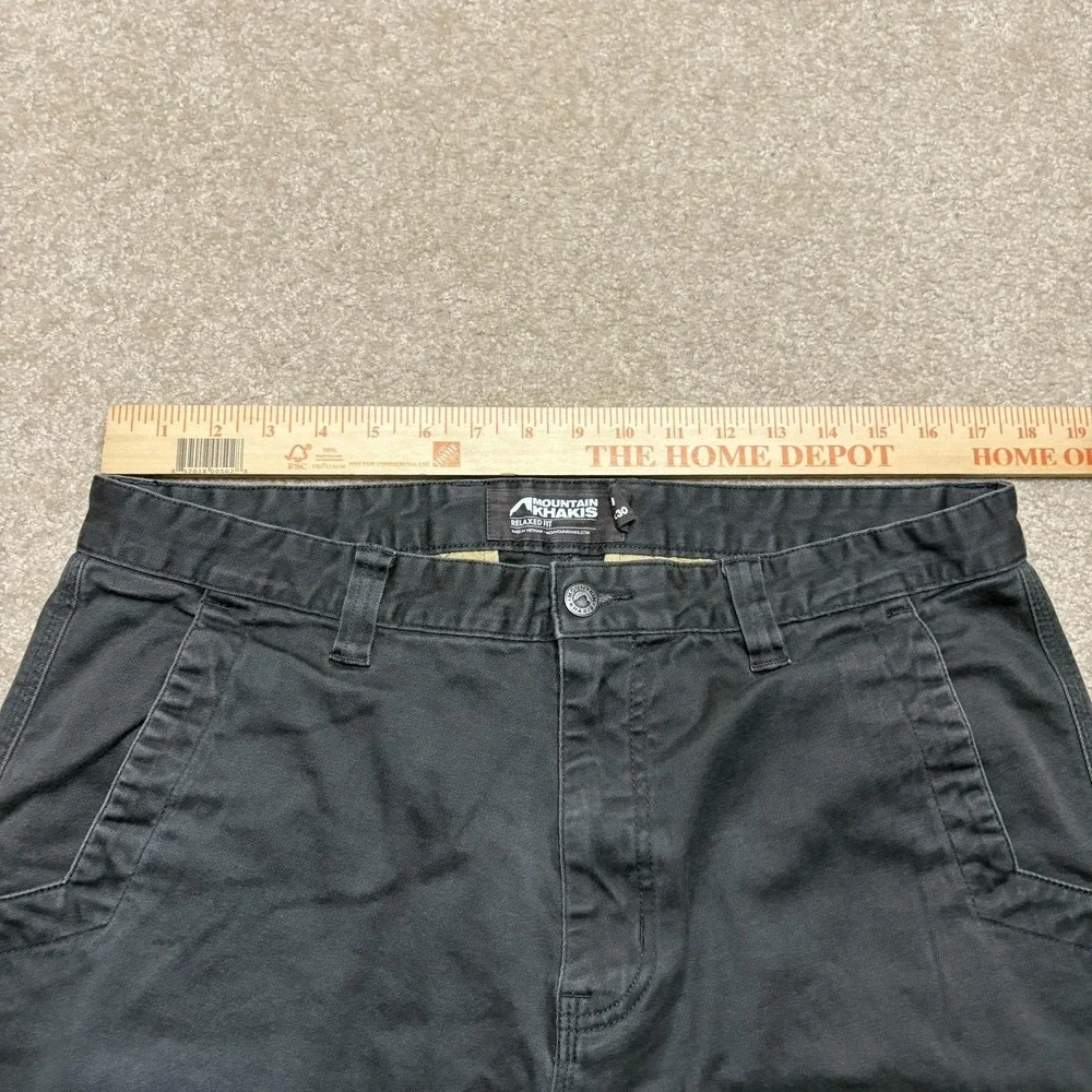 Mountain Khakis Pants Mens 35x29 Gray Relaxed Fit Chino Casual Outdoor Hiking